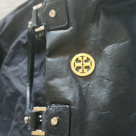Torry burch black leather shoulder bag - Picture 8 of 17
